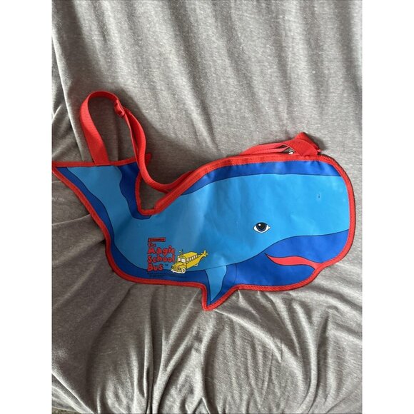 Magic School Bus Bag Whale Shaped Tote Book Bag Vintage 1994 adjusta strap - Picture 2 of 7